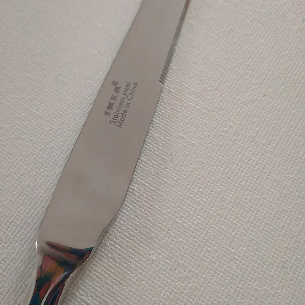 Ikea Natt 3 Dinner Knives Glossy
